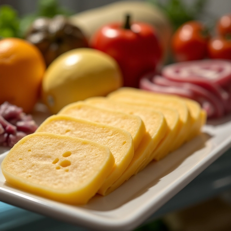 Pavê de abacaxi armazenado na geladeira.
