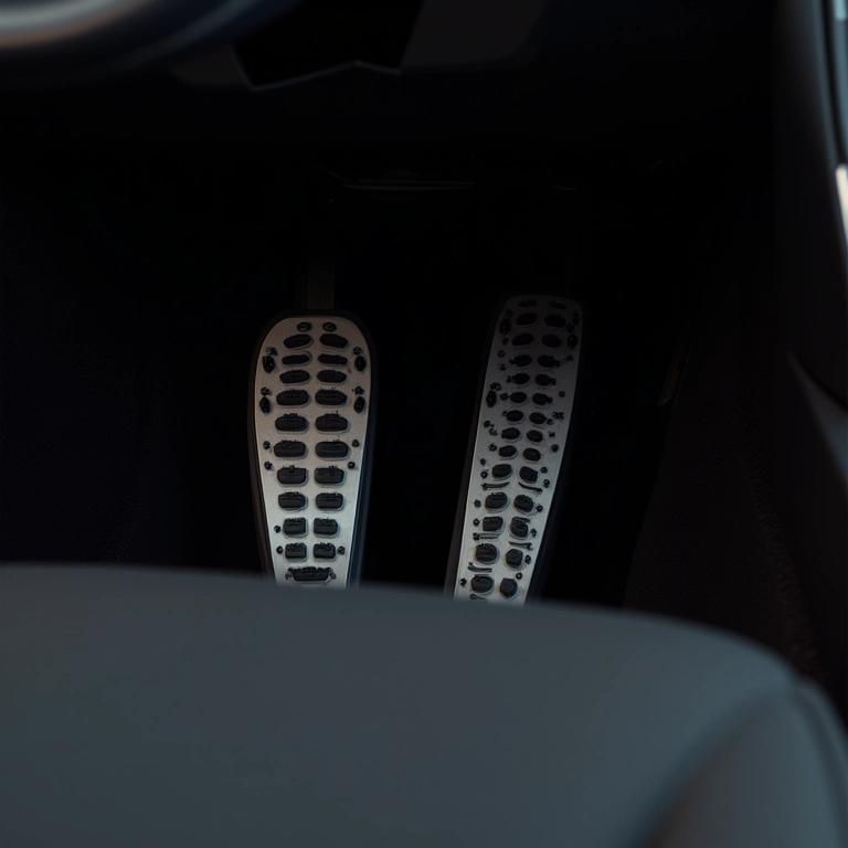 Pedaleiras ergonômicas que proporcionam conforto e controle ao dirigir.