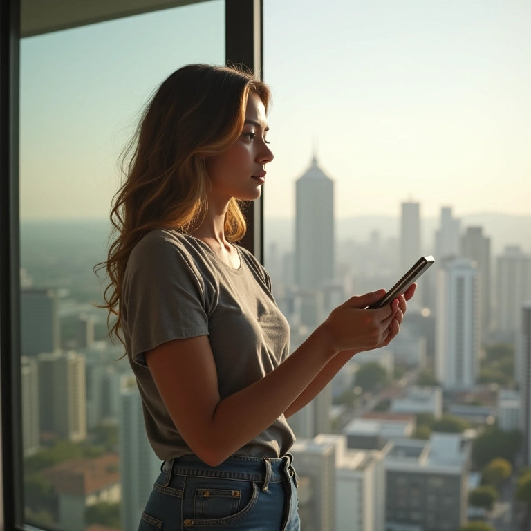 Pessoa agindo como uma pessoa rica, tomando decisões financeiras.