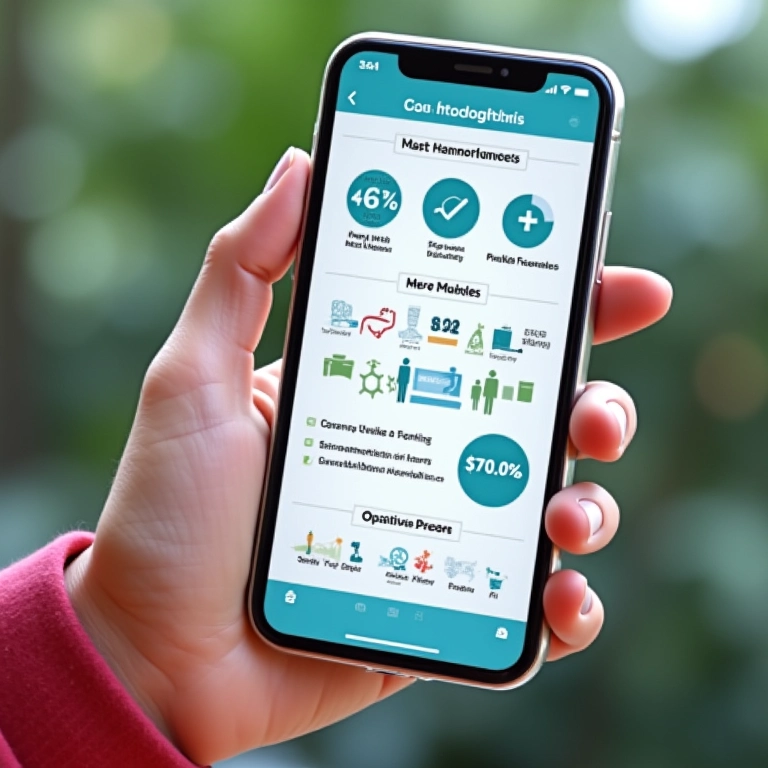 Pessoa compartilhando infográfico com dados úteis.