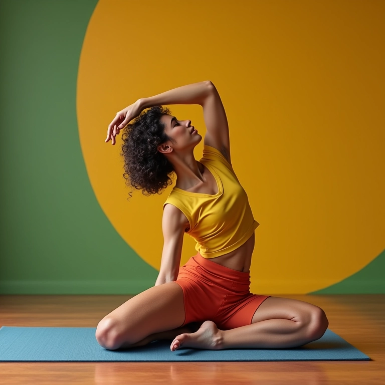 Pessoa se alongando para prevenir estalos nas articulações.