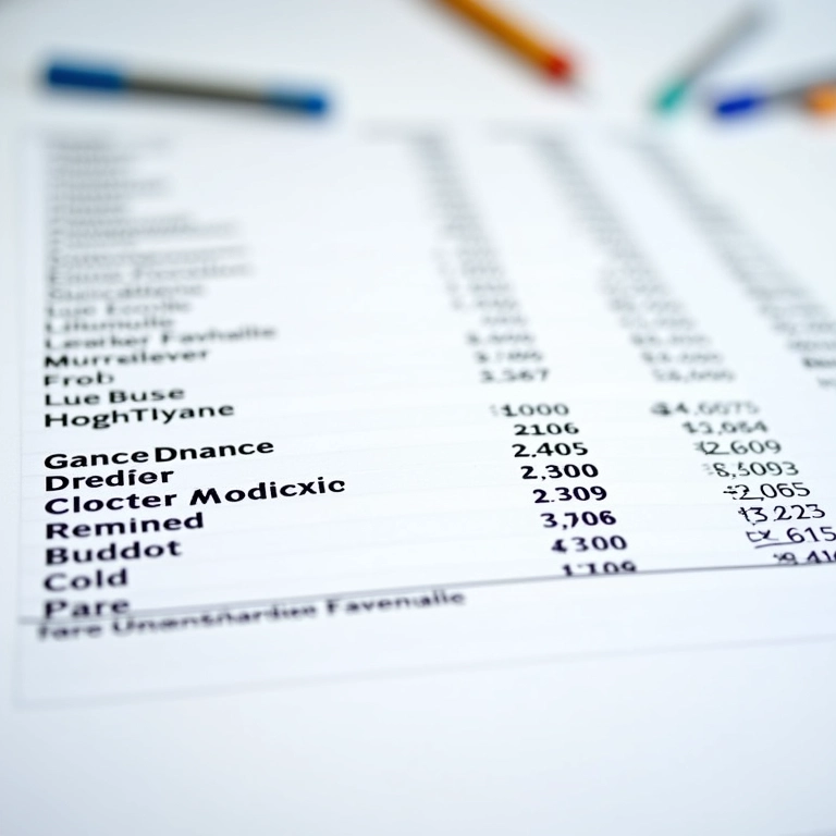 Planilha de orçamento para reforma de fachada.