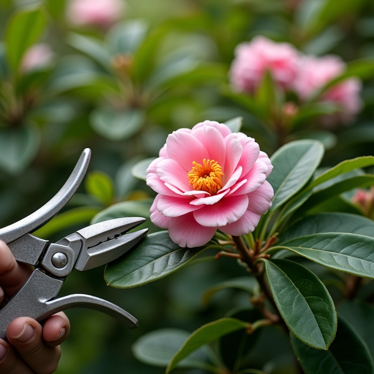 Poda: mantendo a forma e estimulando a floração das camélias.
