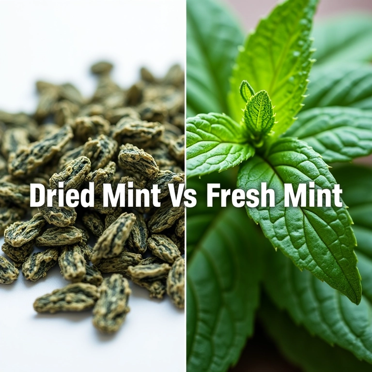 Pode usar hortelã seca no molho?