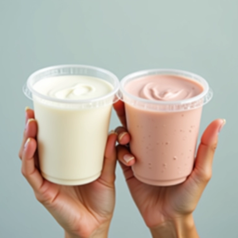 Pode usar iogurte saborizado no molho?