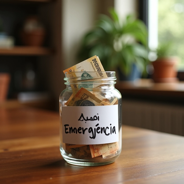 Pote de economia para reserva de emergência do MEI