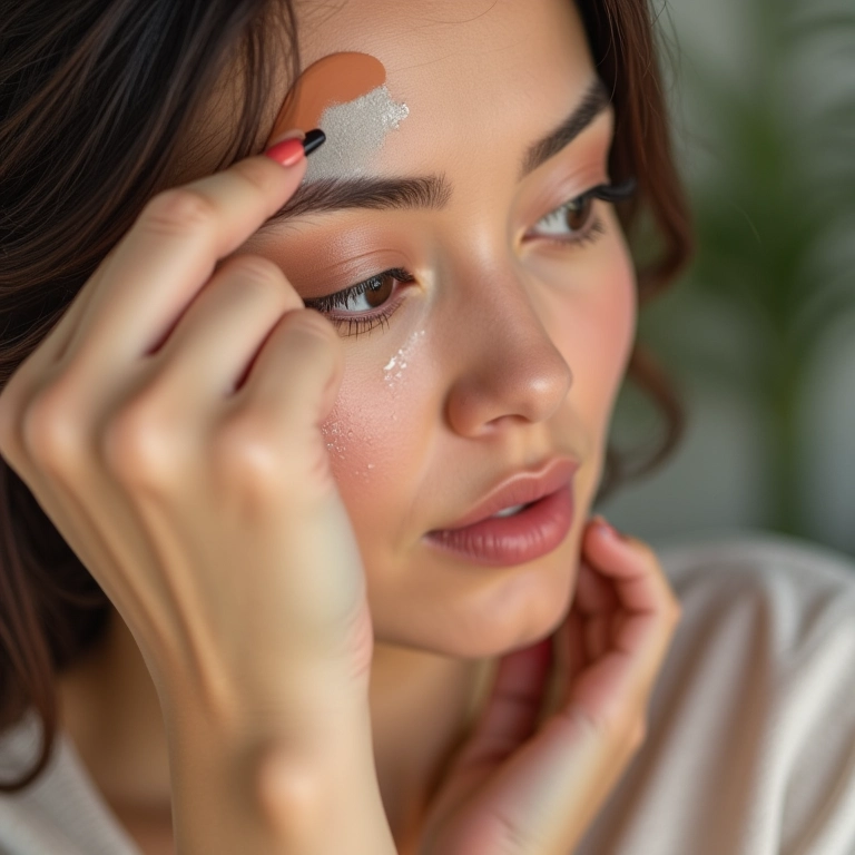 Preparação da pele antes da maquiagem fox eyes.