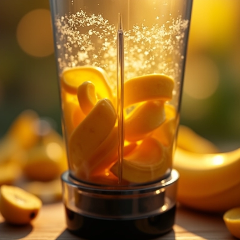 Preparo de adubo de casca de banana para flores e frutos.