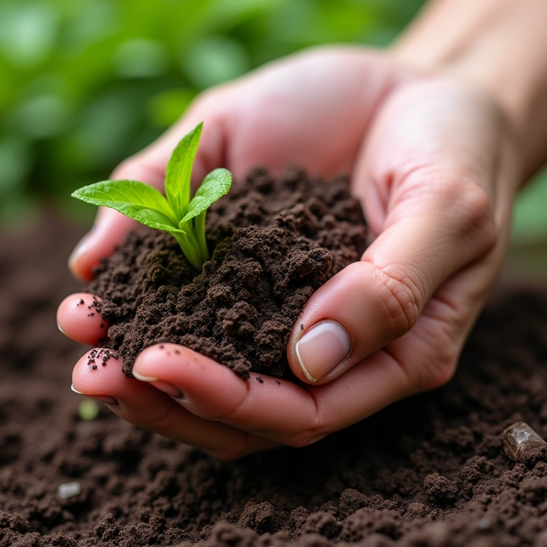 Preparo do solo ideal para azaleias, garantindo uma boa drenagem.