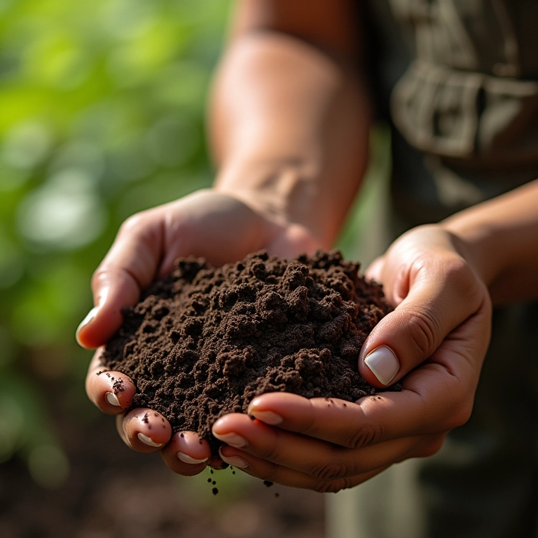 Preparo do substrato ideal para o plantio na laje.