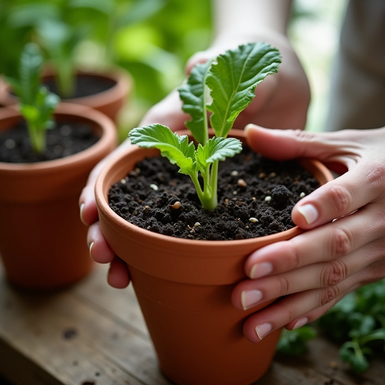 Preparo do substrato para inhame da costa.