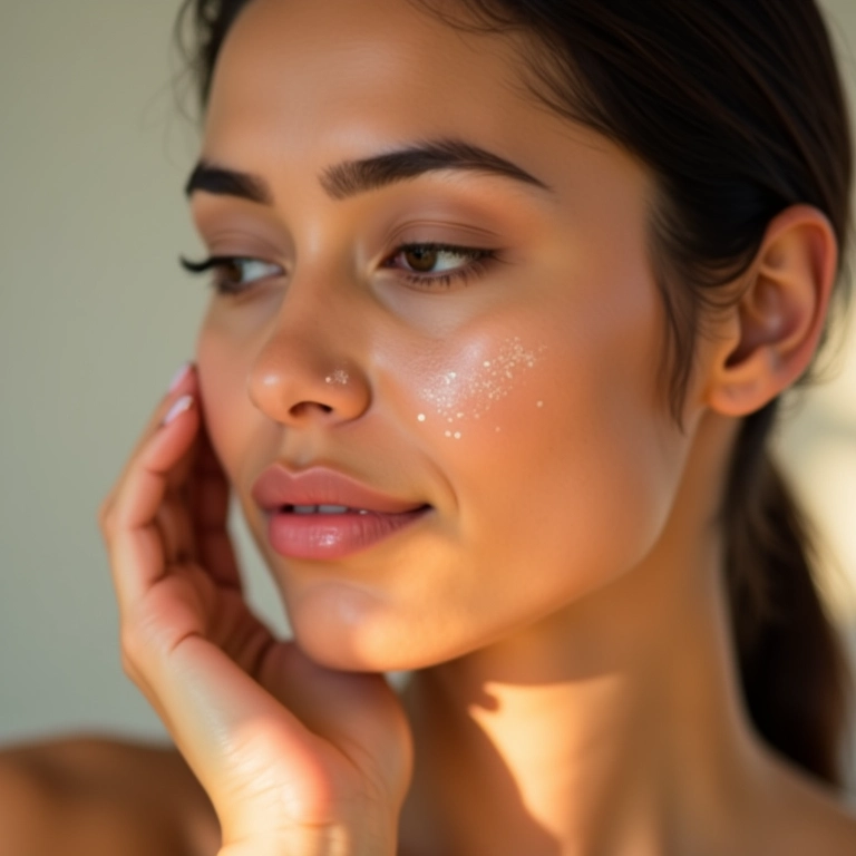 Primer facial para iluminar a pele.