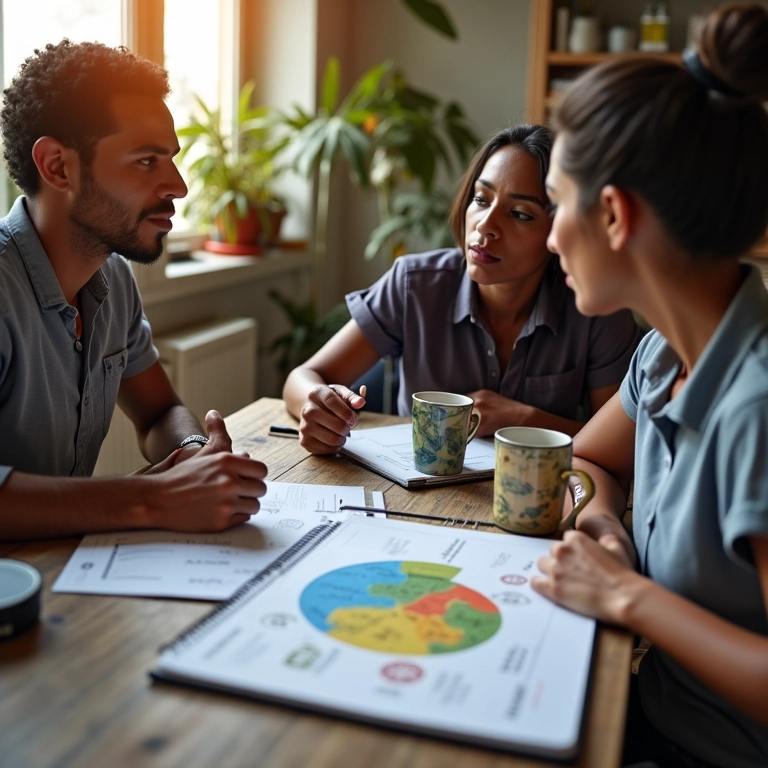 Profissionais adaptando estratégias de vendas.
