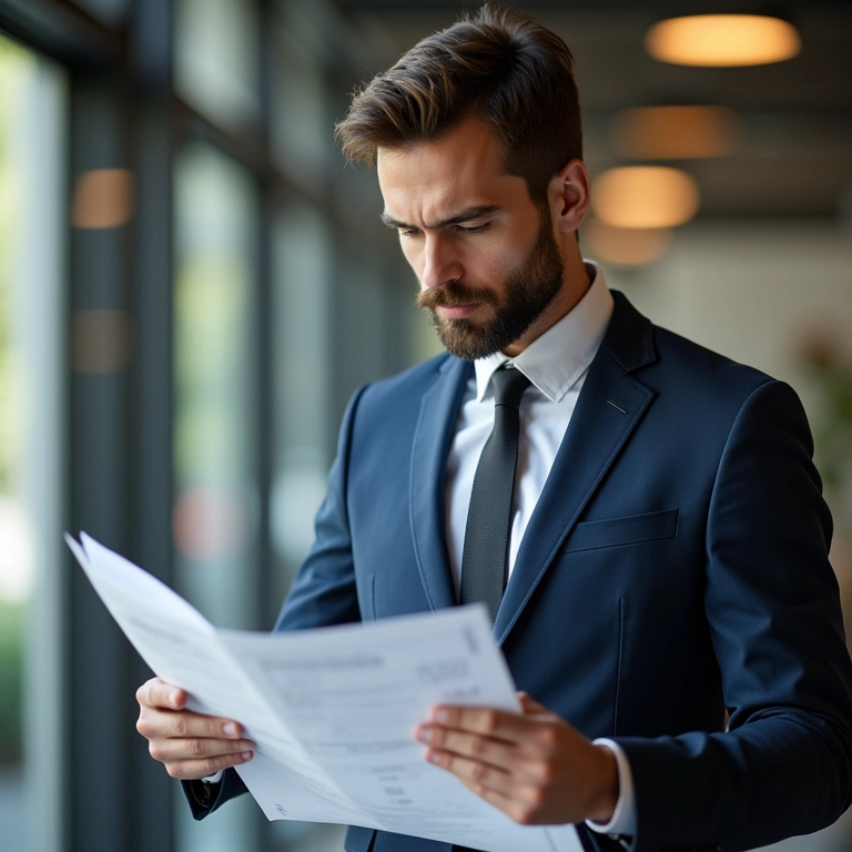 Profissional revisando documentos da legislação trabalhista.