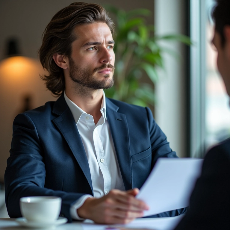 Proprietário considerando aconselhamento jurídico relacionado à conformidade com a LGPD.