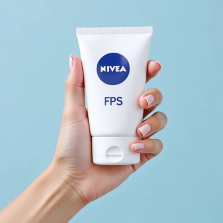Protetor Solar para Mãos FPS 30 da Nivea com foco na embalagem do produto.