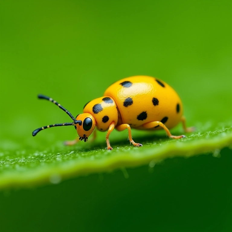 Pulgões infestando folha de maracujá.