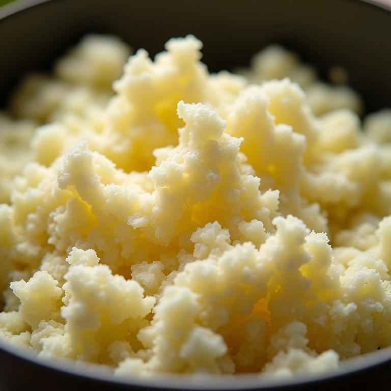 Purê de couve-flor sendo usado em receita.