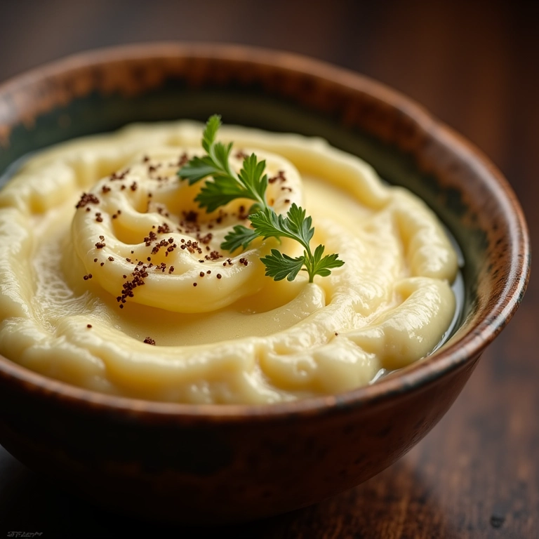 Purê de couve-flor trufado, puro luxo.