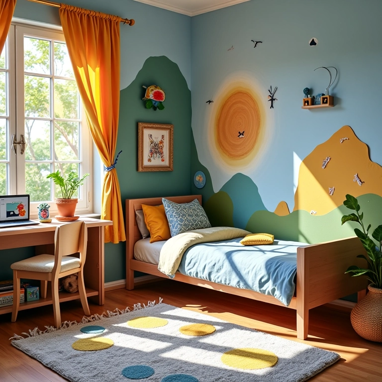 Quarto de Menino: 10 Temas de Decoração que Eles Amam Quarto de menino decorado com estilo brasileiro vibrante e alegre.