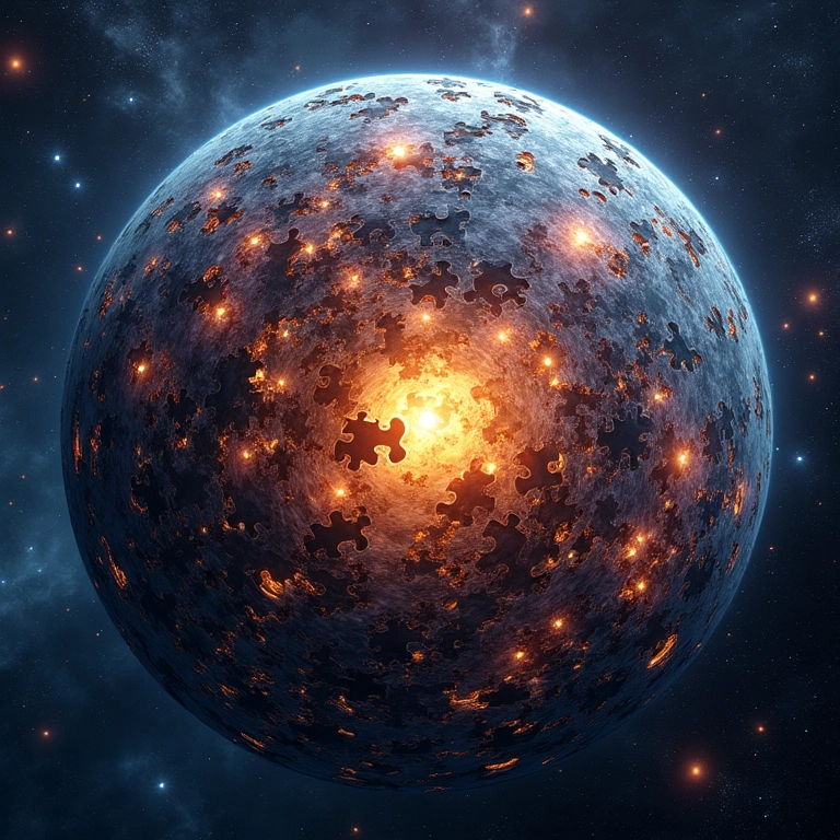 Quebra-cabeça representando as limitações do Modelo Padrão.