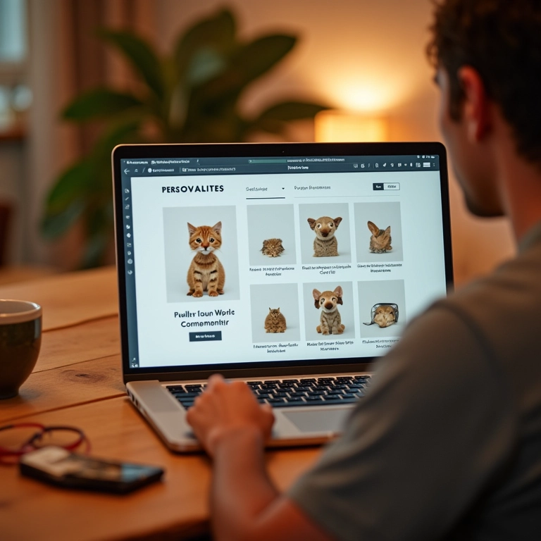 Recomendação de produto personalizada em um site.