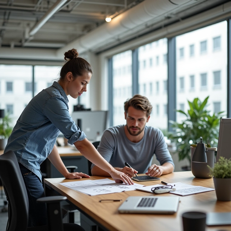 Reestruturação interna com consultoria empresarial.