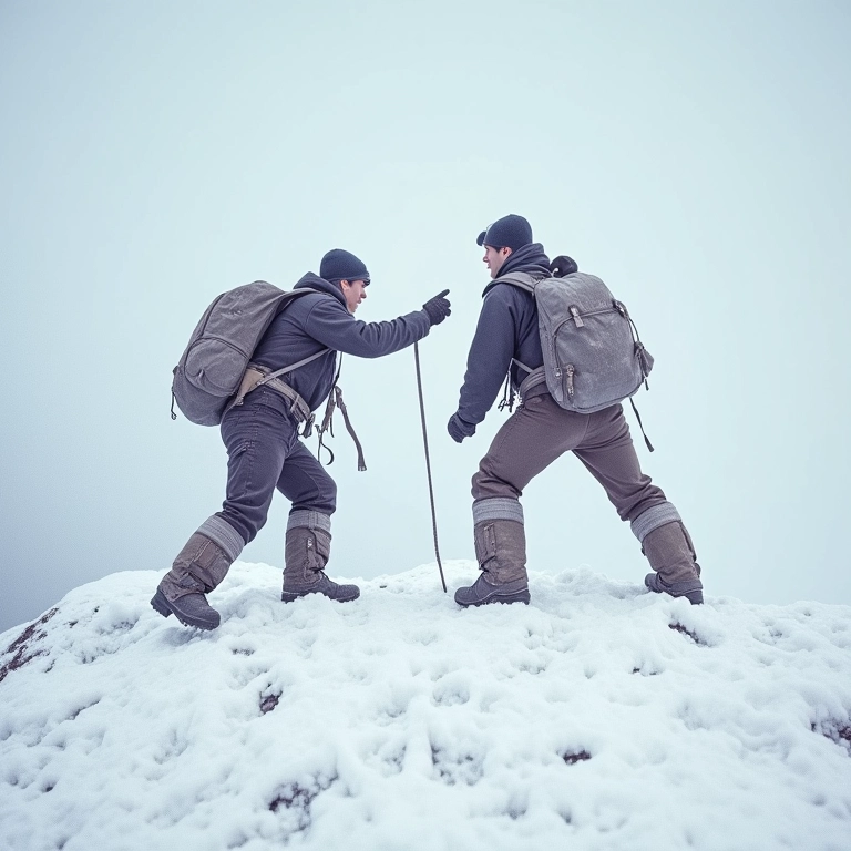 Registro histórico da primeira conquista do Everest.