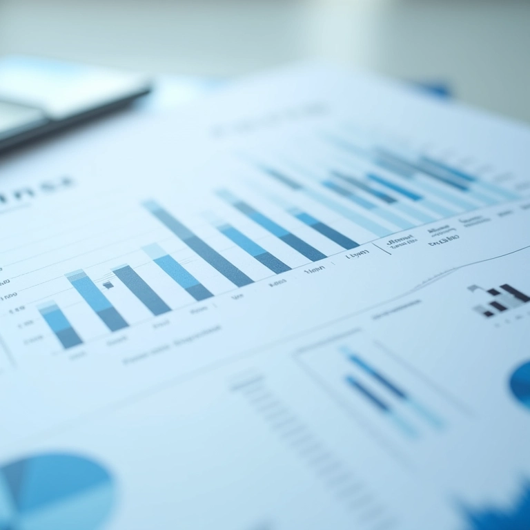 Relatório financeiro claro e objetivo para pequenas empresas.