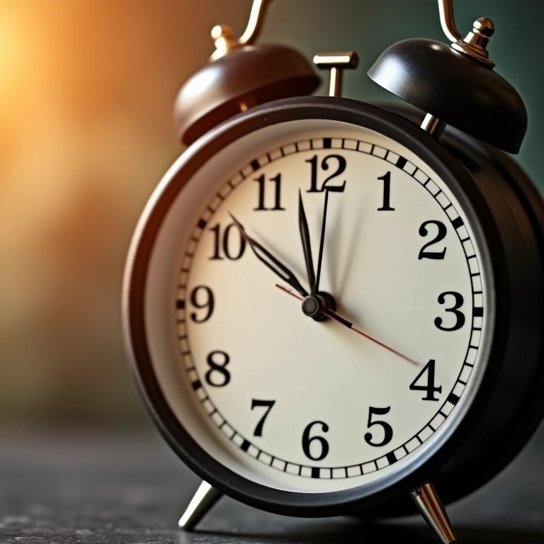 Relógio com páginas de calendário virando, simbolizando investimentos de longo prazo.