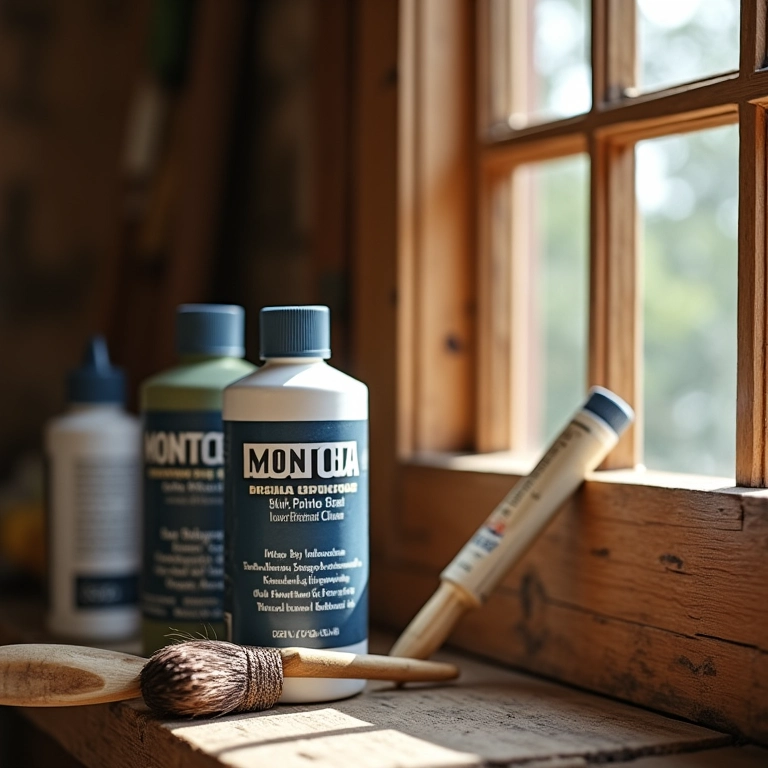 Removedores de tinta da Montana para restauração de janelas.