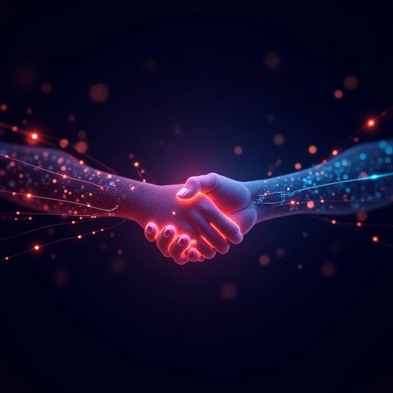 Representação abstrata do protocolo TCP/IP, a linguagem da internet.