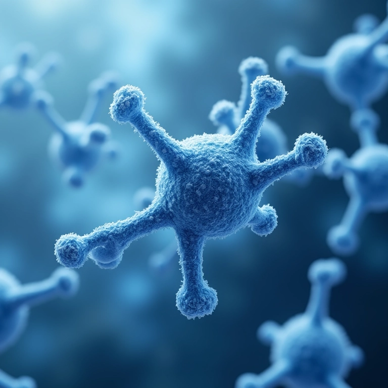 Representação abstrata dos gases fluorados e sua estrutura complexa.