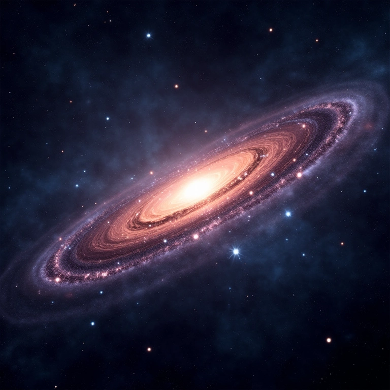 Representação do futuro do universo, com galáxias se afastando devido à energia escura.