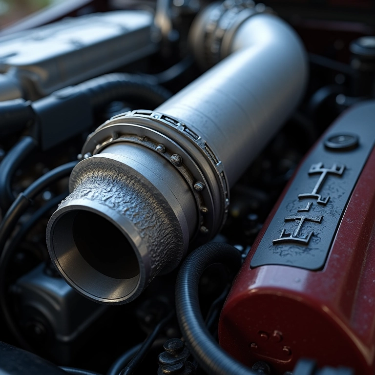 Representação visual de um turbocompressor impulsionando o desempenho do motor.