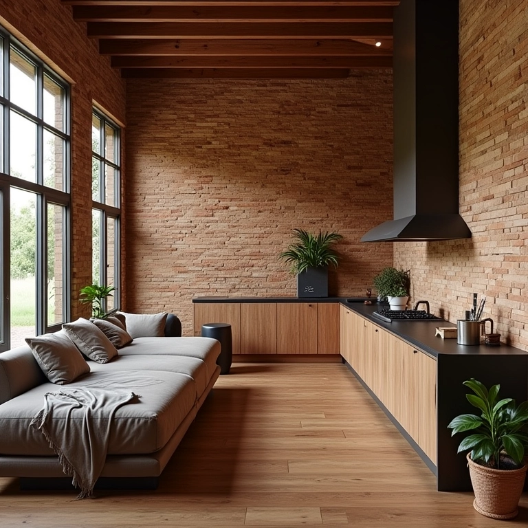 Revestimentos que contam história em uma choperia.