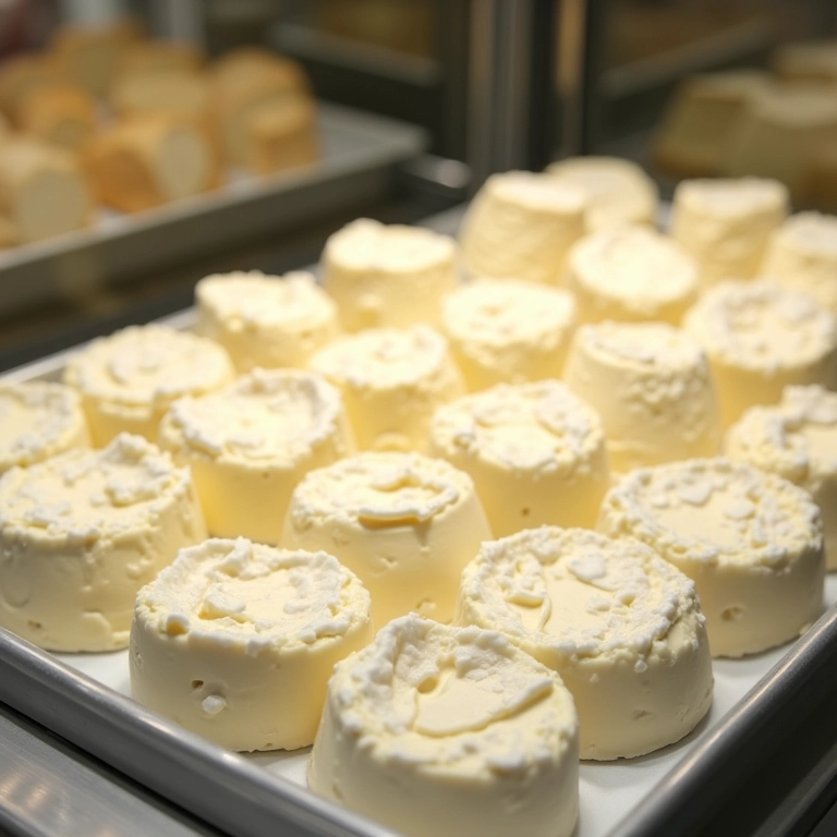 Ricota fresca da Laticínios Holandês.