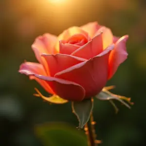 Rosa Chá em close-up, simbolizando admiração e apreço.