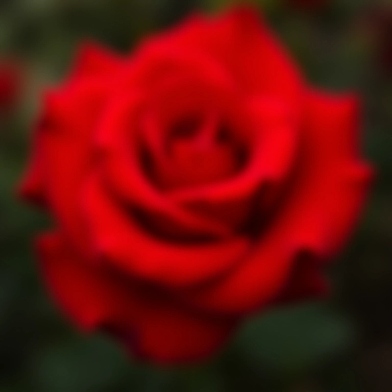 Rosa vermelha vibrante, símbolo de paixão e amor ardente.