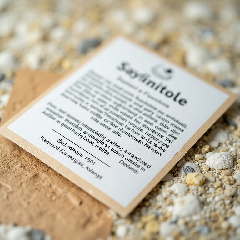 Rótulo de um pacote de sementes com informações detalhadas.