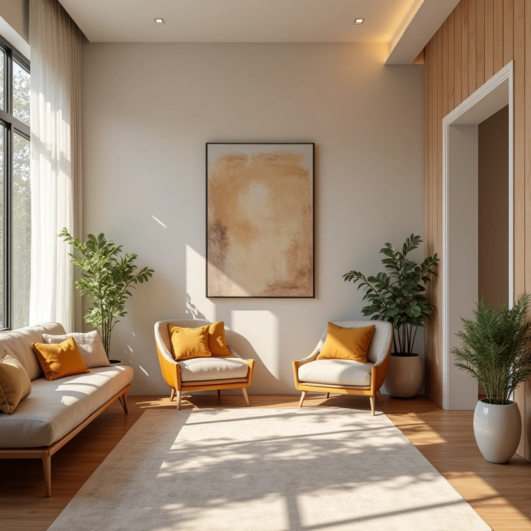 Sala de espera confortável para familiares e acompanhantes.