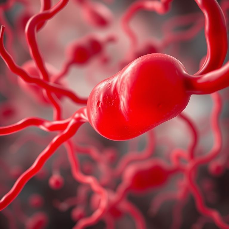 Sangue fluindo por capilares, entregando oxigênio às células.