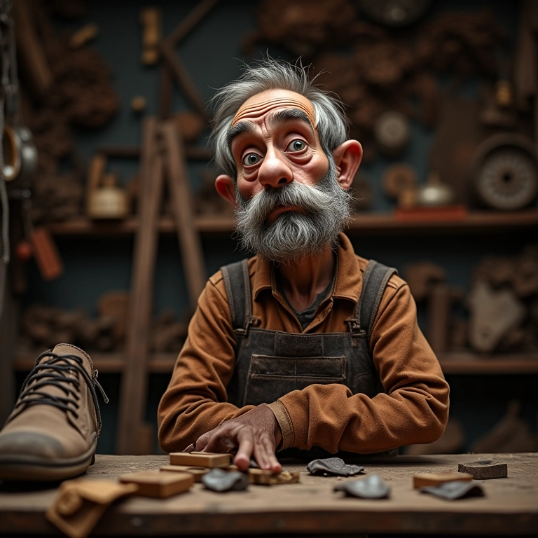 Sapateiro pensando sobre impostos MEI.