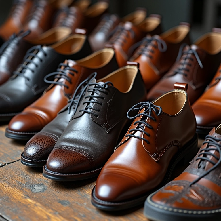 Sapatos de todos os tipos consertados.