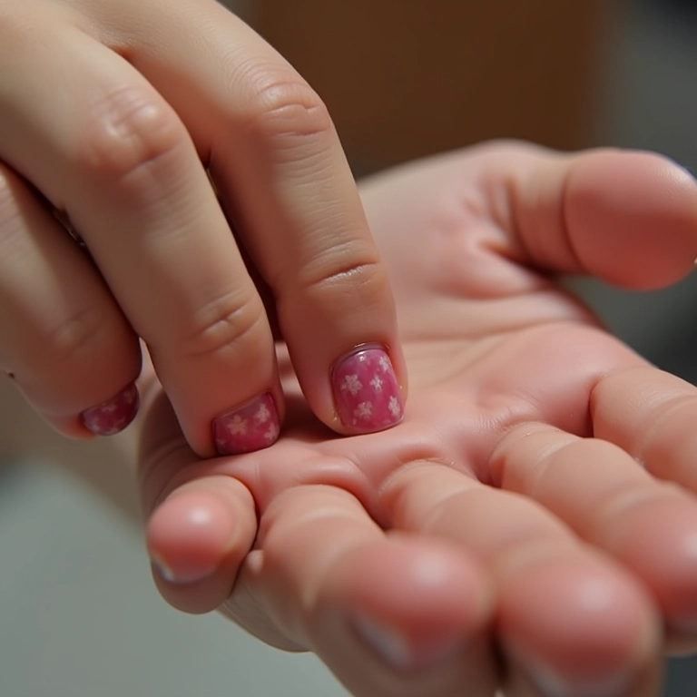Selando as unhas com top coat brilhante.