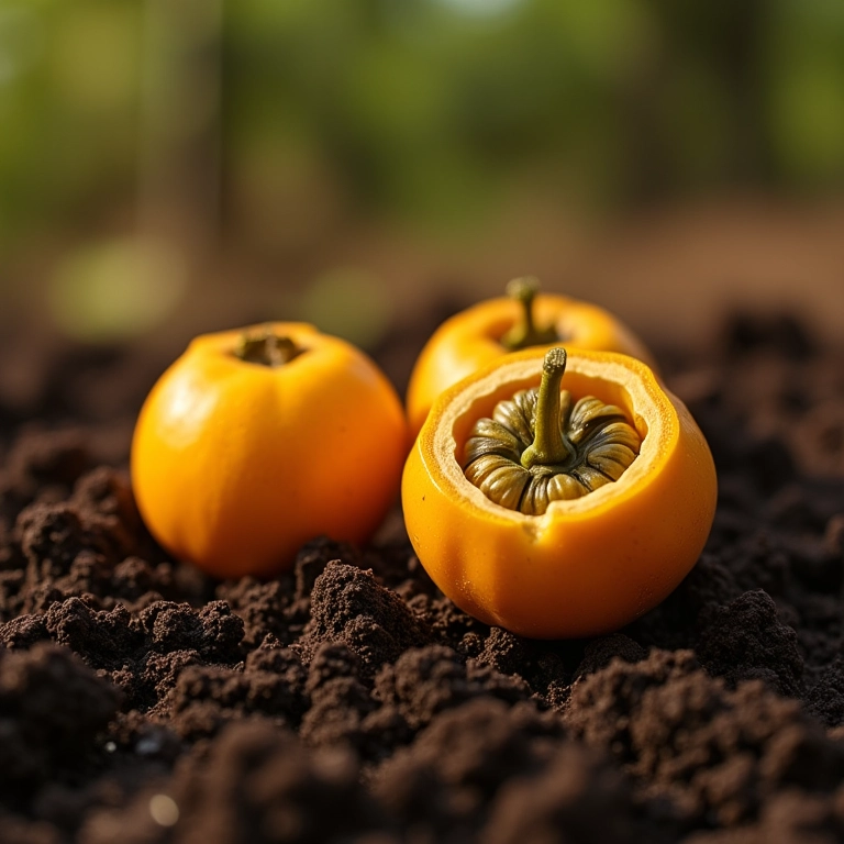 Sementes de maracujá prontas para o plantio.