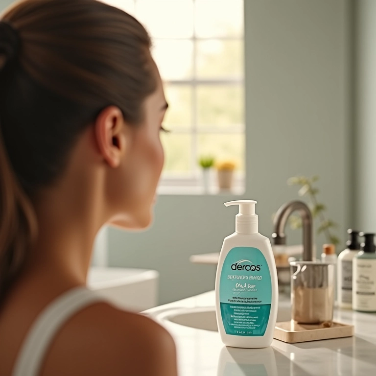 Shampoo esfoliante anticaspa Dercos Micro Peel da Vichy.