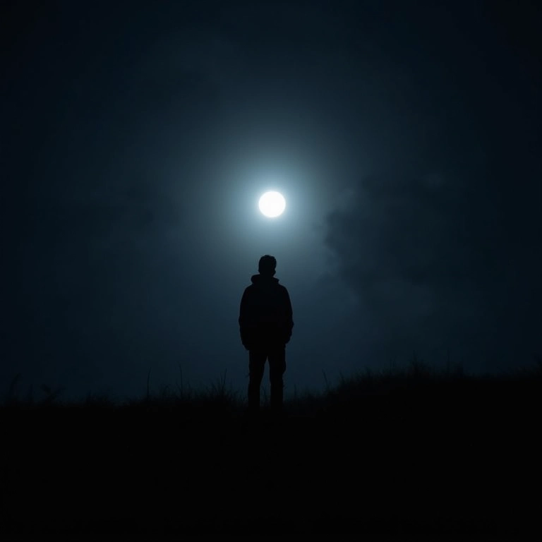 Silhueta de pessoa ponderando os perigos da viagem astral.