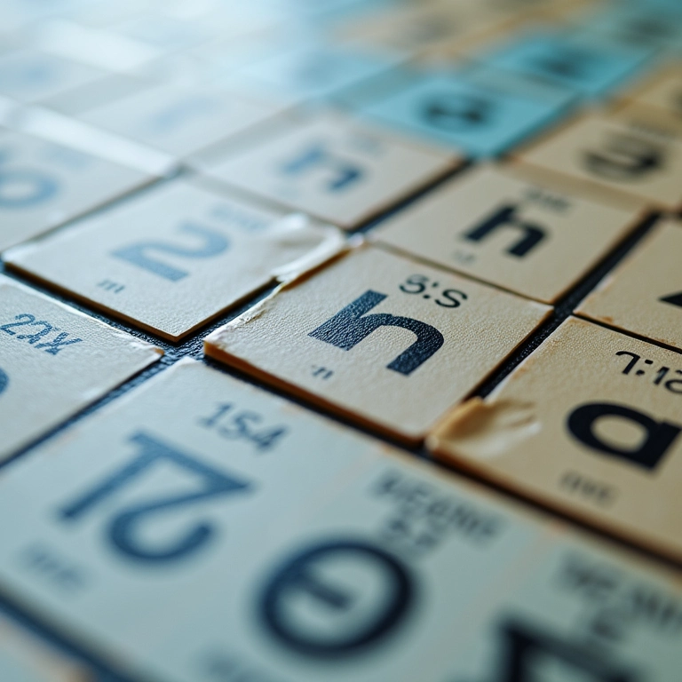 Símbolos químicos na Tabela Periódica