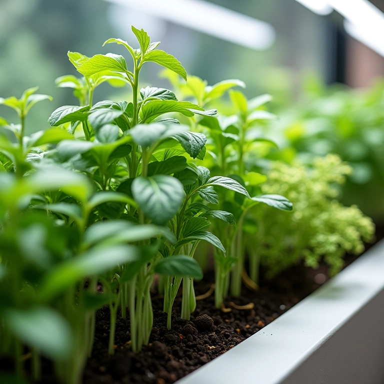 Sistema de irrigação para jardim vertical pequeno.